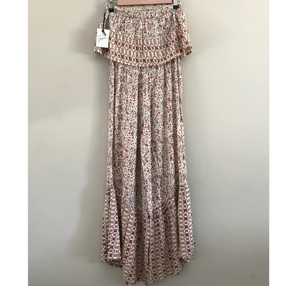 Japna | Floral Strapless Crop Jumpsuit | XS - Picture 7 of 13